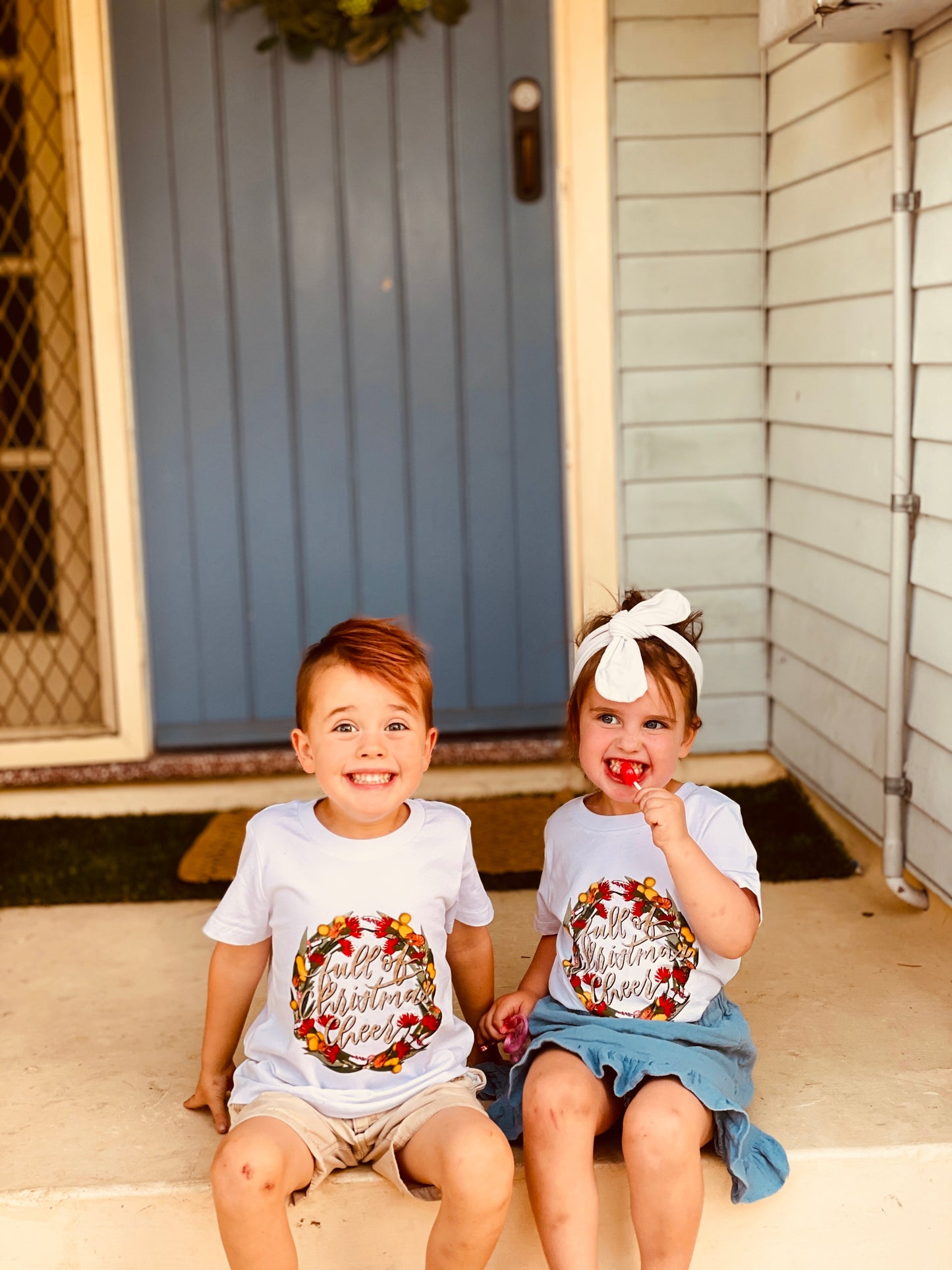 Full Of Christmas Cheer Kids T-Shirt