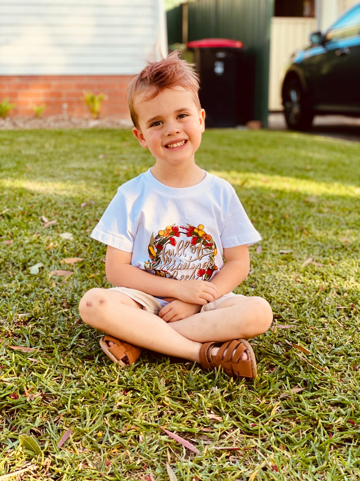 Full Of Christmas Cheer Kids T-Shirt