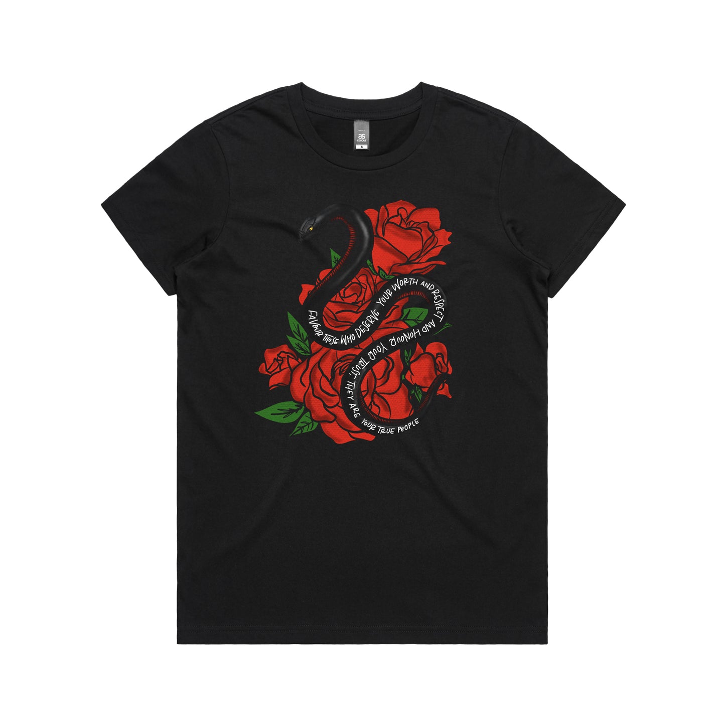 Snake and Roses Tee