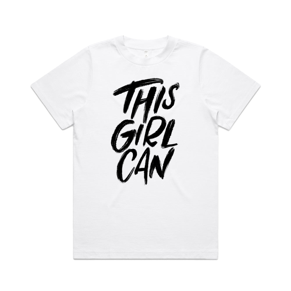 This Girl Can White Tee